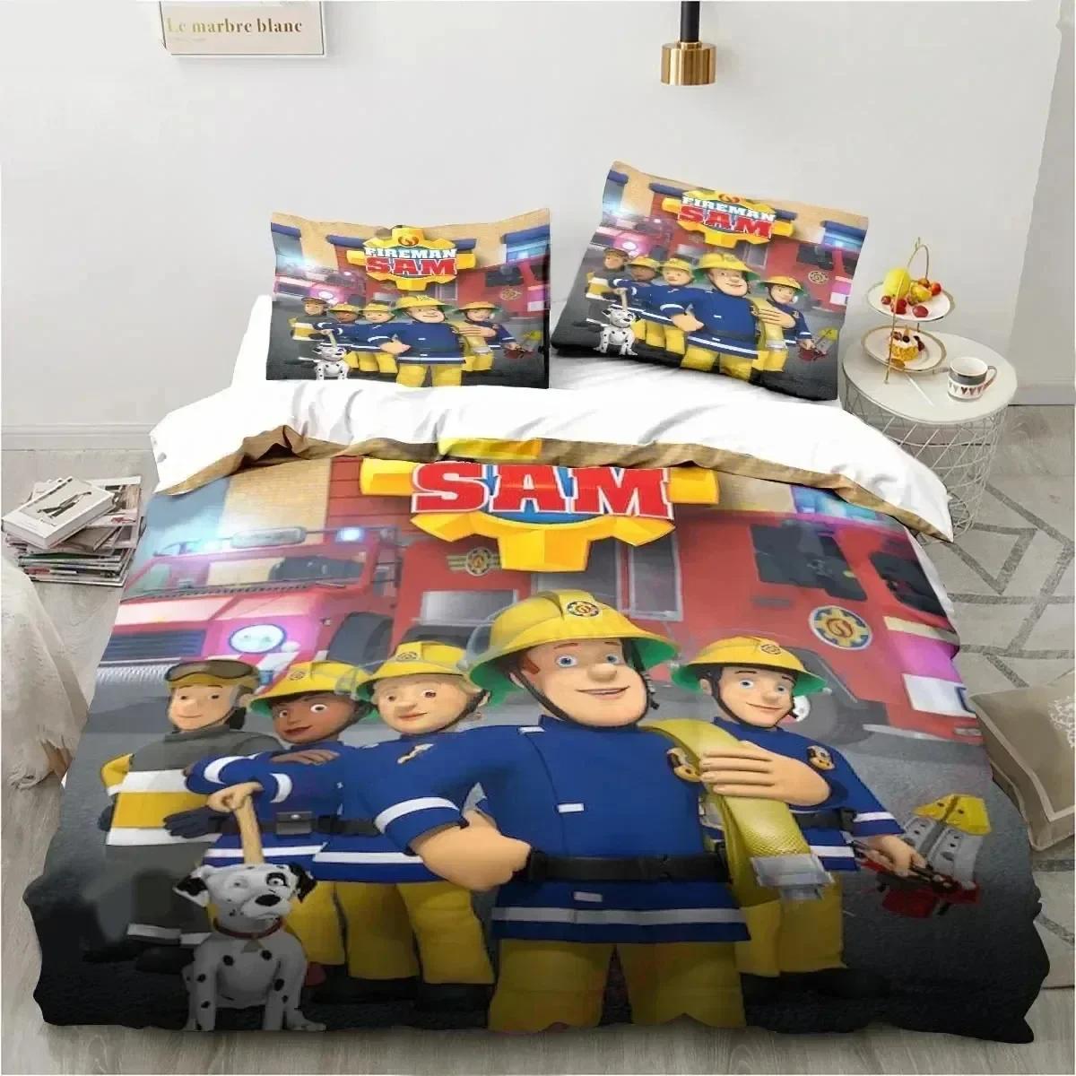 3D Print Cartoon Fireman Sam Toys Comfortable Duvet Quilt Cover Pillowcase Bedding Set Children Bedroom Decoration Home Textile 135x200cm
3D Print Cartoon Fireman Sam Toys Comfortable Duvet Quilt Cover Pillowcase Bedding Set Children Bedroom Decoration Home Textile 135x200cm