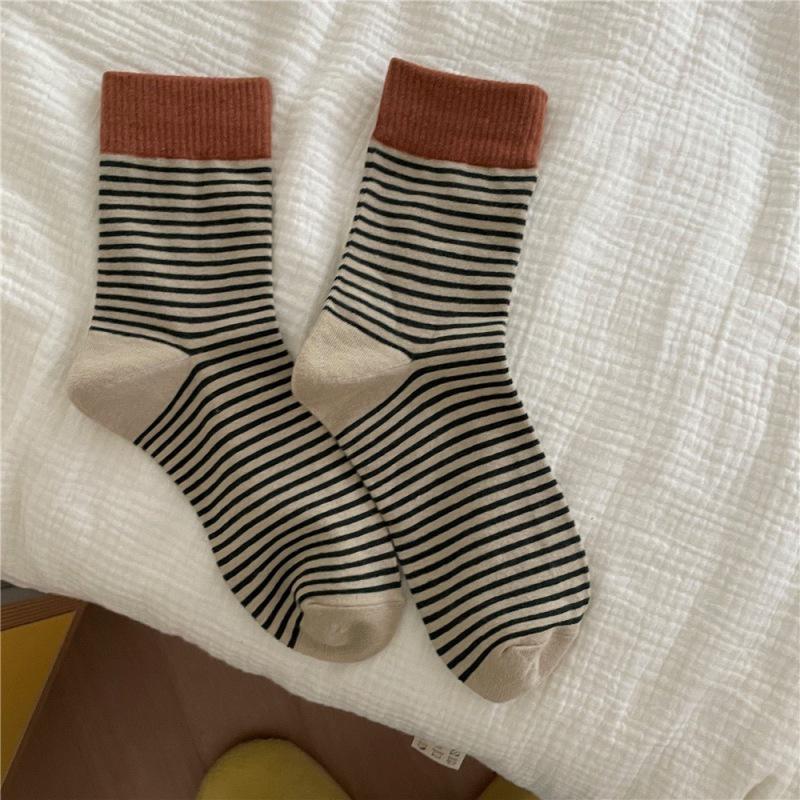 Autumn-Winter Japanese Style Color Block Ribbed Stripe Mid-Calf Piled Up Women s Socks One Size
Autumn-Winter Japanese Style Color Block Ribbed Stripe Mid-Calf Piled Up Women s Socks One Size