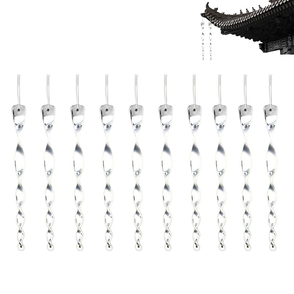 Reflective Scare Rods 10X Reflective Bird Control Spinner Decorative Glossy House Control Reflectors For Outside To Keep білий
Reflective Scare Rods 10X Reflective Bird Control Spinner Decorative Glossy House Control Reflectors For Outside To Keep білий