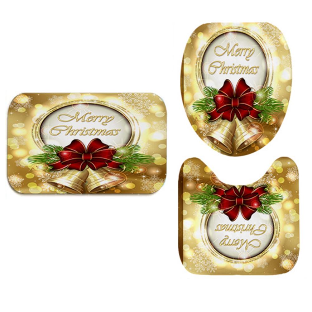3 Piece Mat Set Christmas Bathroom Set Non-Slip Backing Soft And Absorbent Daily Use Moisture Resistant Bathroom Decor
3 Piece Mat Set Christmas Bathroom Set Non-Slip Backing Soft And Absorbent Daily Use Moisture Resistant Bathroom Decor
