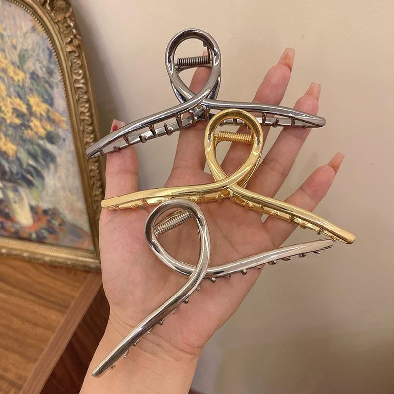 New Extra Large Metal Hair Claw Glossy Grab Clip Ponytail Clip Alloy Cross Hair Clip Fashion Hair Accessories Hair Pin
New Extra Large Metal Hair Claw Glossy Grab Clip Ponytail Clip Alloy Cross Hair Clip Fashion Hair Accessories Hair Pin