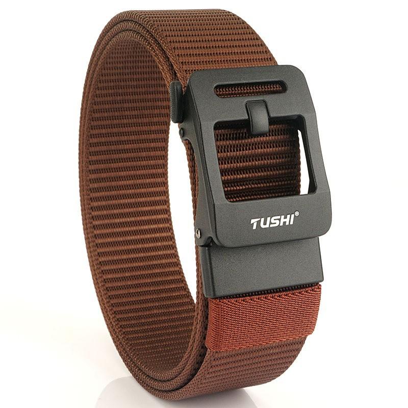 Men s Nylon Belt Toothless Automatic Buckle Simple Canvas Military Training Light Luxury Style Woven Length 120cm коричневий
Men s Nylon Belt Toothless Automatic Buckle Simple Canvas Military Training Light Luxury Style Woven Length 120cm коричневий