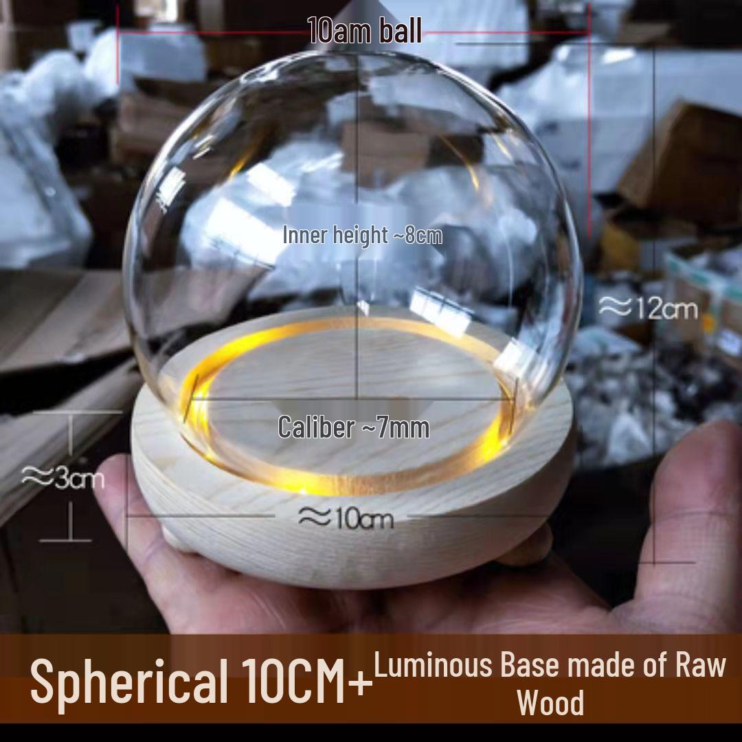 Luminous Crystal Ball with Preserved Flower & Glass Dome Display
Luminous Crystal Ball with Preserved Flower & Glass Dome Display