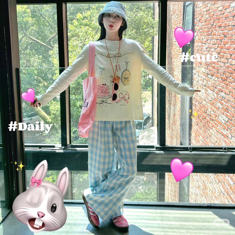 Women s 2025 Dopamine Blue Plaid High-Waisted Wide-Leg Casual Pants for Spring and Autumn XS (60-79 jin)
Women s 2025 Dopamine Blue Plaid High-Waisted Wide-Leg Casual Pants for Spring and Autumn XS (60-79 jin)