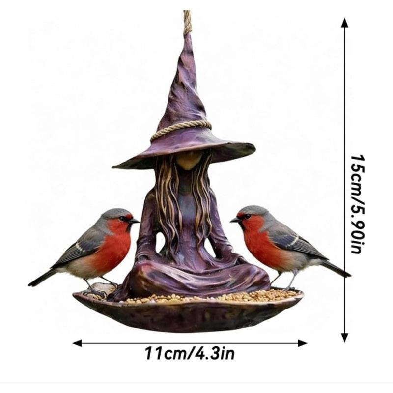 Meditating Witch Garden Bird Feeder,Creative Witch Statue Wild Bird Seed Tray with Rope,Resin Hanging Feeders for Outdoor Patio Backyard Yard Art Gift фиолетовый
Meditating Witch Garden Bird Feeder,Creative Witch Statue Wild Bird Seed Tray with Rope,Resin Hanging Feeders for Outdoor Patio Backyard Yard Art Gift фиолетовый