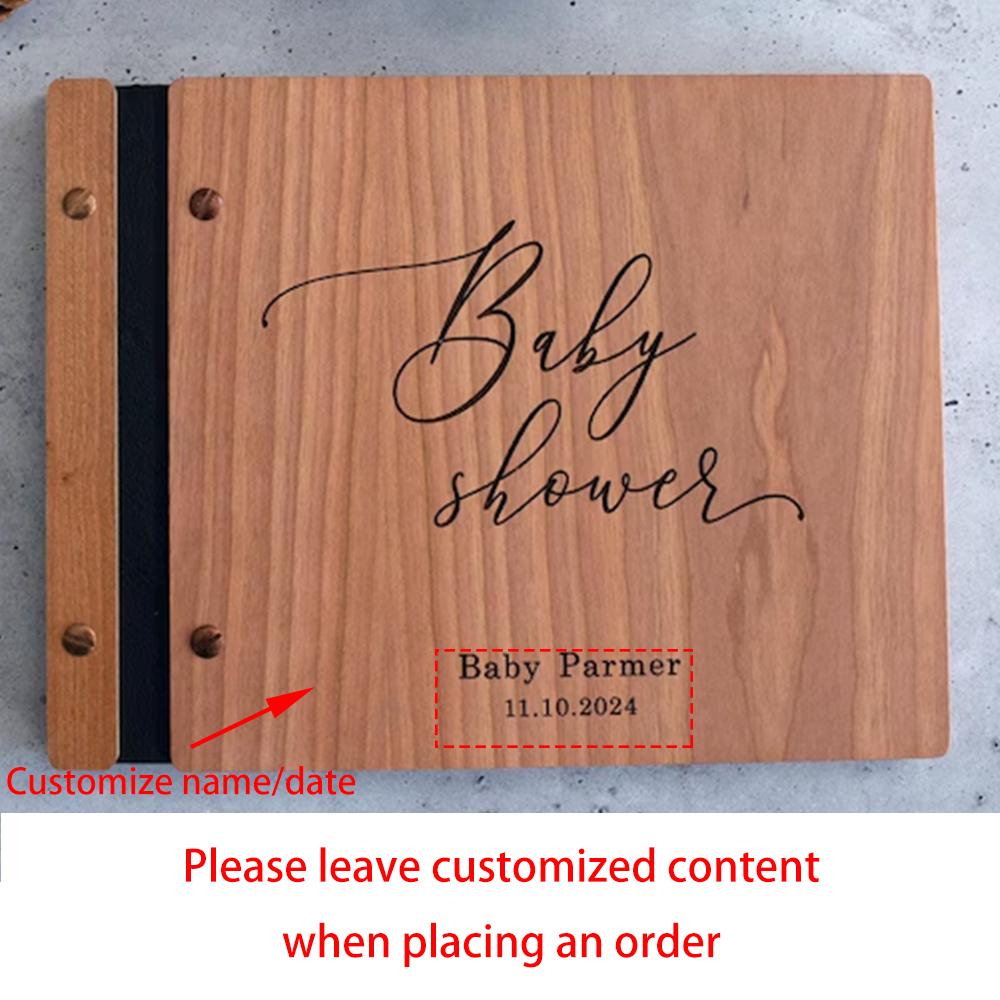 Personalised Wooden Guestbook Baby Shower Guest Book Photo Album Party Guest Book Alternative Keepsake for New Dad and Mum Gift 1pcs 12.6x10cm
Personalised Wooden Guestbook Baby Shower Guest Book Photo Album Party Guest Book Alternative Keepsake for New Dad and Mum Gift 1pcs 12.6x10cm