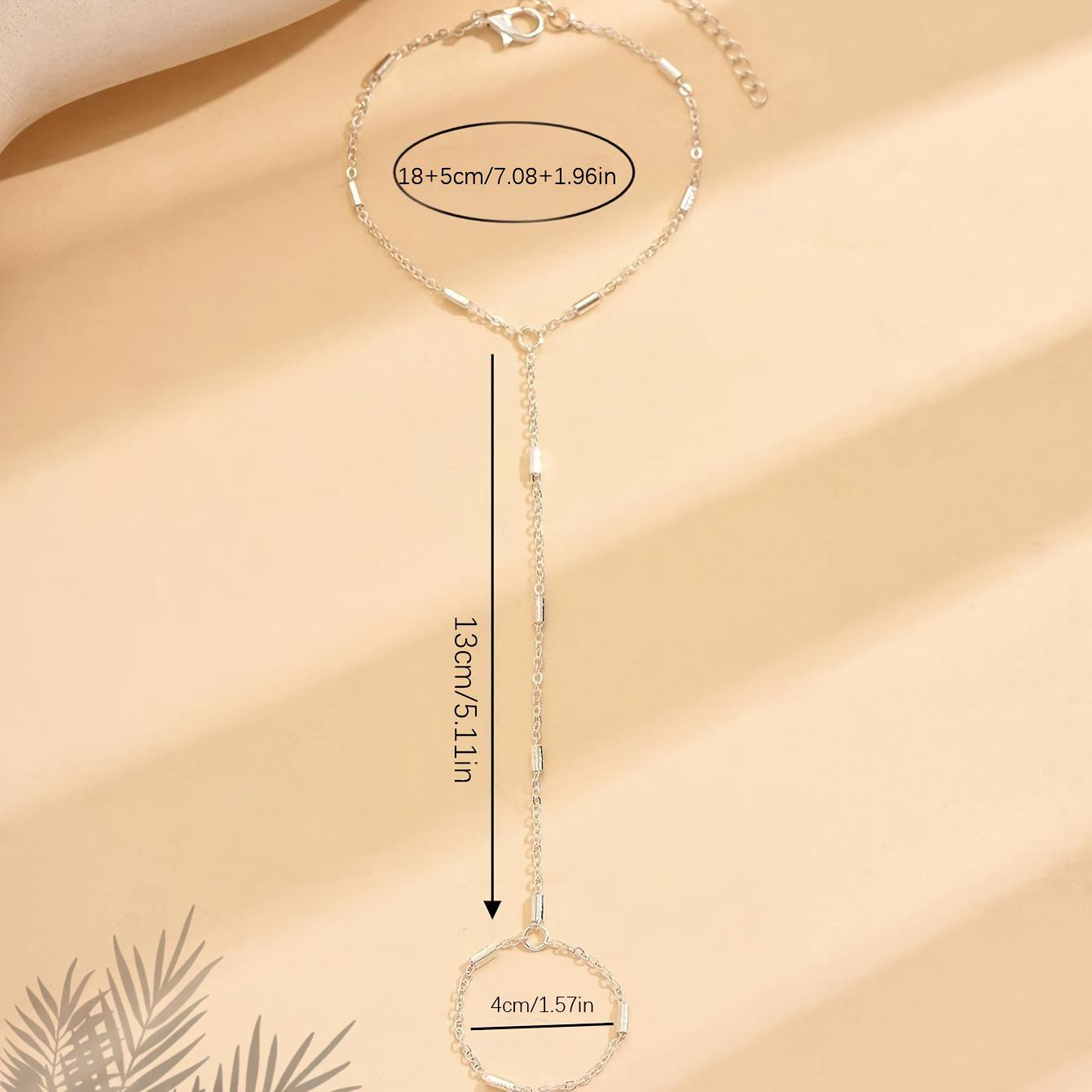 Popular Exquisite Minimalist Chain & Beaded Link Ladies Ring Bracelet срібний
Popular Exquisite Minimalist Chain & Beaded Link Ladies Ring Bracelet срібний