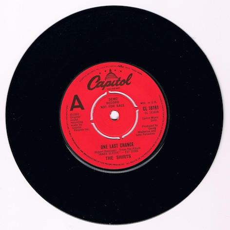 7inch Record SHIRTS One Last Chance CL16161 Capitol Records 1980 UK Rock Used
7inch Record SHIRTS One Last Chance CL16161 Capitol Records 1980 UK Rock Used