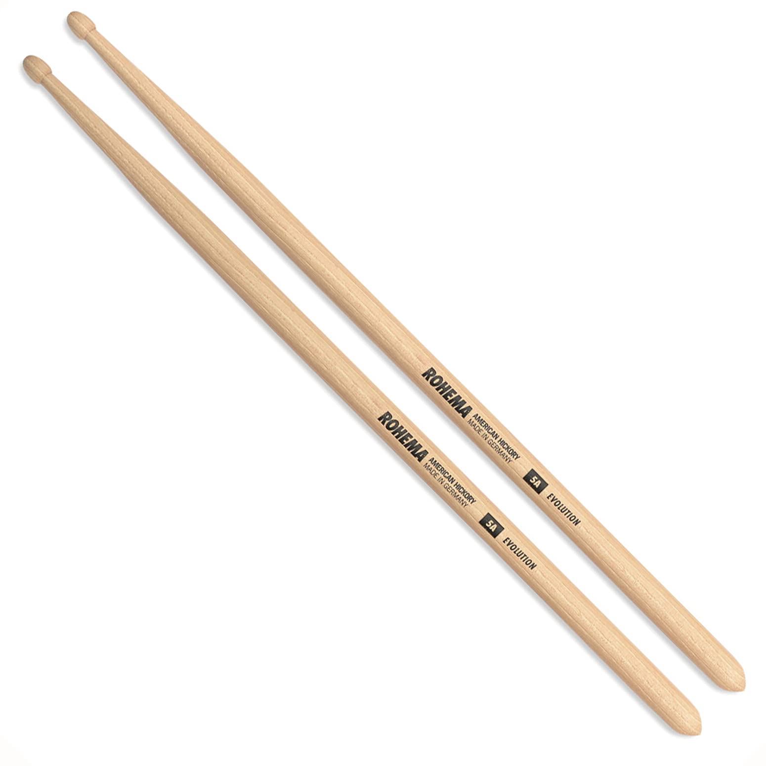 ROHEMA Drumsticks, American Hickory, 14.3mm Diameter, 405mm Length, 5A Evolution, 618087
ROHEMA Drumsticks, American Hickory, 14.3mm Diameter, 405mm Length, 5A Evolution, 618087