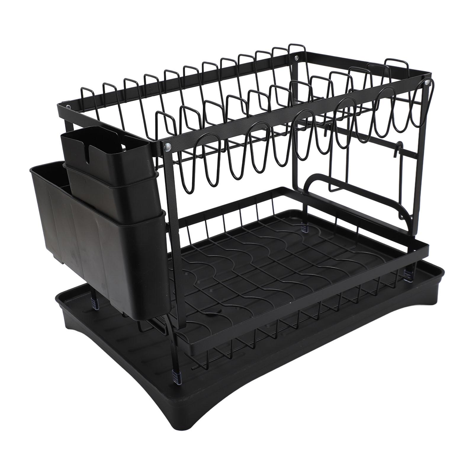 Dish Drying Rack Iron Multipurpose 2 Tier Cutlery Holder Small Dinnerware Drainer Chopsticks Cutlery Countertop Drying Rack
Dish Drying Rack Iron Multipurpose 2 Tier Cutlery Holder Small Dinnerware Drainer Chopsticks Cutlery Countertop Drying Rack