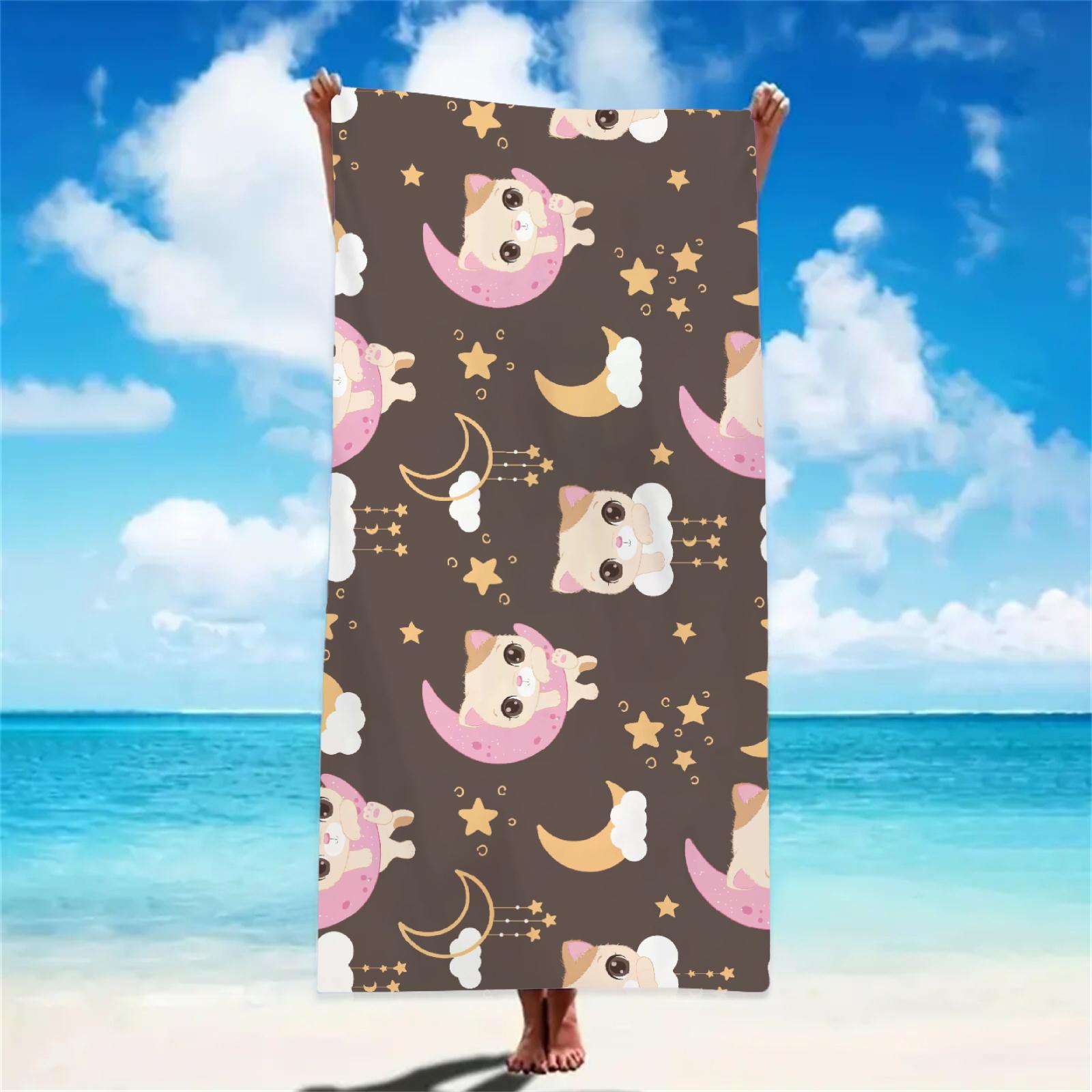 Cute Cartoon Beach Towel Animal Cat Bath Towels Absorbent Quick-Drying Soft Swimming Outdoor Pool Towel Birthday Gift For Kids W40*H60(CM)
Cute Cartoon Beach Towel Animal Cat Bath Towels Absorbent Quick-Drying Soft Swimming Outdoor Pool Towel Birthday Gift For Kids W40*H60(CM)