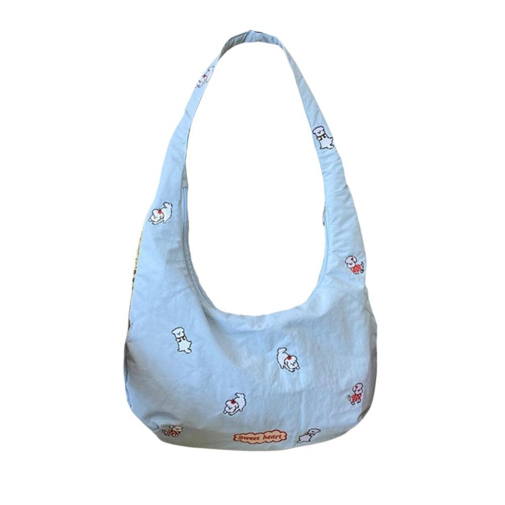 Large Capacity Cartoon Shoulder Bag Commuting Messenger Bag Puppy Embroidery Nylon Bag Students синий
Large Capacity Cartoon Shoulder Bag Commuting Messenger Bag Puppy Embroidery Nylon Bag Students синий