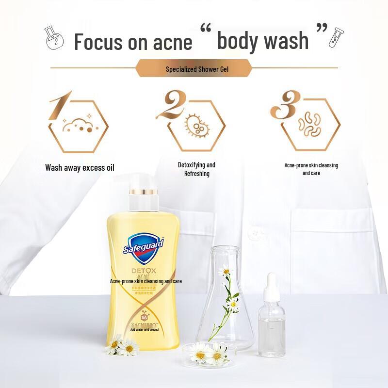 Safeguard Chamomile Acne Care Shower Gel
Safeguard Chamomile Acne Care Shower Gel