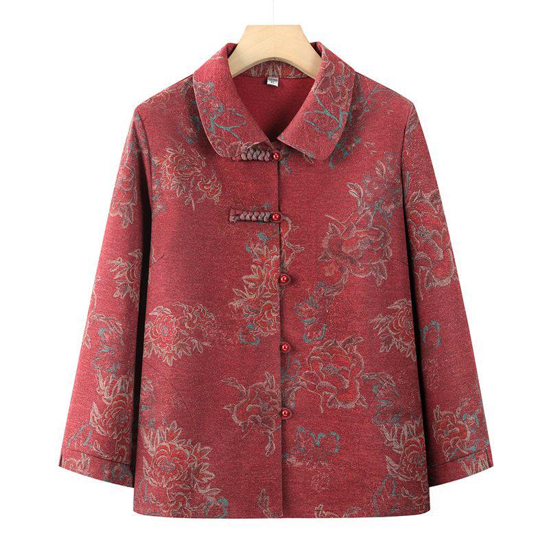 Grandma s Spring Long-Sleeve Lapel Jacket - Loose Fit for Elderly Women 5XL (Recommended for 140-155 kg)
Grandma s Spring Long-Sleeve Lapel Jacket - Loose Fit for Elderly Women 5XL (Recommended for 140-155 kg)