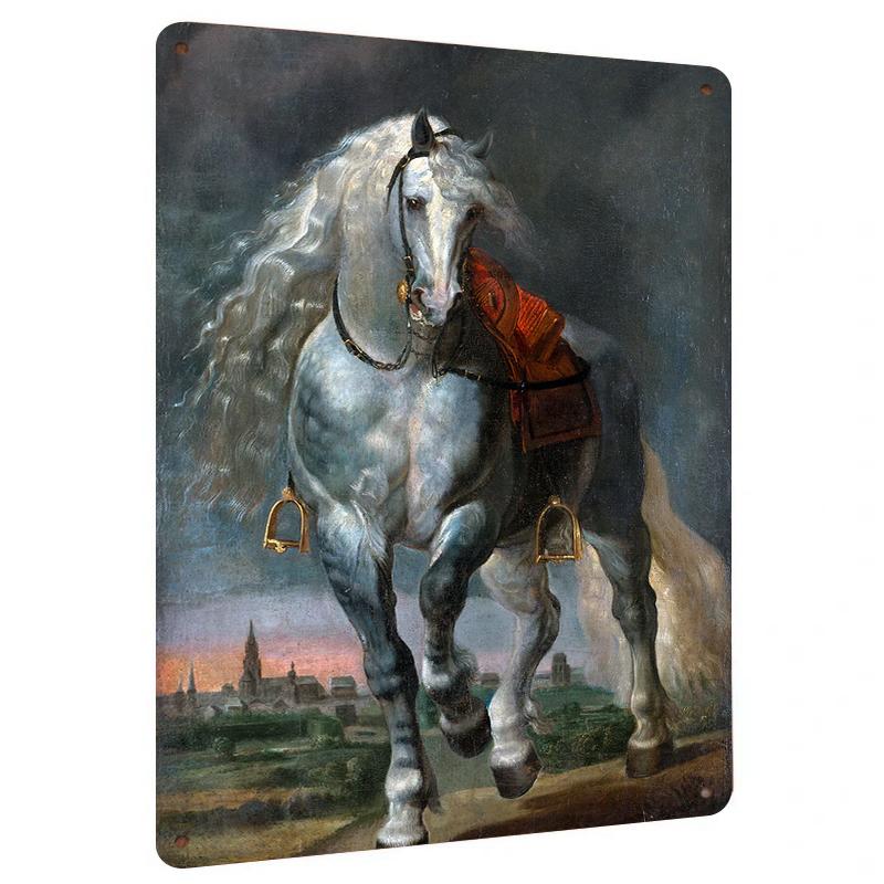 Vintage Oil Painting Style Horse Metal Iron Wall Art Classic Home Decor Hanging Ornament 20x30cm(7.8x11.8inch)
Vintage Oil Painting Style Horse Metal Iron Wall Art Classic Home Decor Hanging Ornament 20x30cm(7.8x11.8inch)