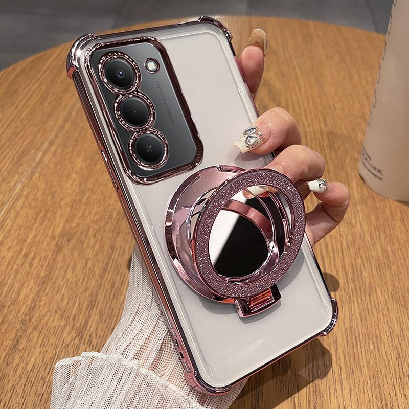 For Redmi 15 5G Four Corners Shockproof Airbags Plating Silicone Case for Redmi 15 Magnetic Make-up Mirror Holder Phone Cover For Redmi 15C 4G
For Redmi 15 5G Four Corners Shockproof Airbags Plating Silicone Case for Redmi 15 Magnetic Make-up Mirror Holder Phone Cover For Redmi 15C 4G