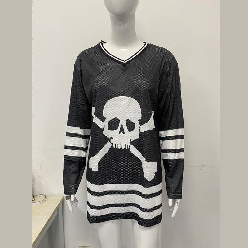 Женская футболка с длинным рукавом свободного кроя с принтом в стиле Y2K, V-образным вырезом, в повседневном спортивном стиле M чёрный
Женская футболка с длинным рукавом свободного кроя с принтом в стиле Y2K, V-образным вырезом, в повседневном спортивном стиле M чёрный