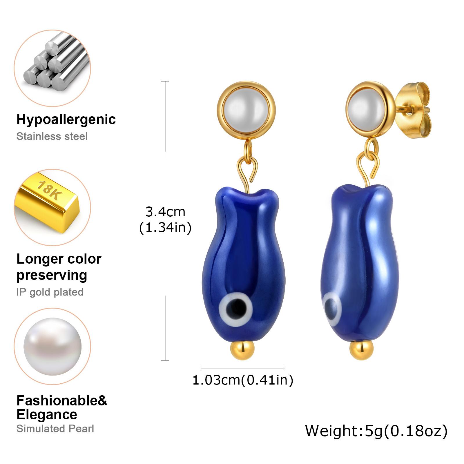 Vnox New Ocean Stainless Steel Earrings Charm Jewelry For Women,Cute Conch Sea Fish Seahorse Accessories Drop Stud Earring Gifts
Vnox New Ocean Stainless Steel Earrings Charm Jewelry For Women,Cute Conch Sea Fish Seahorse Accessories Drop Stud Earring Gifts
