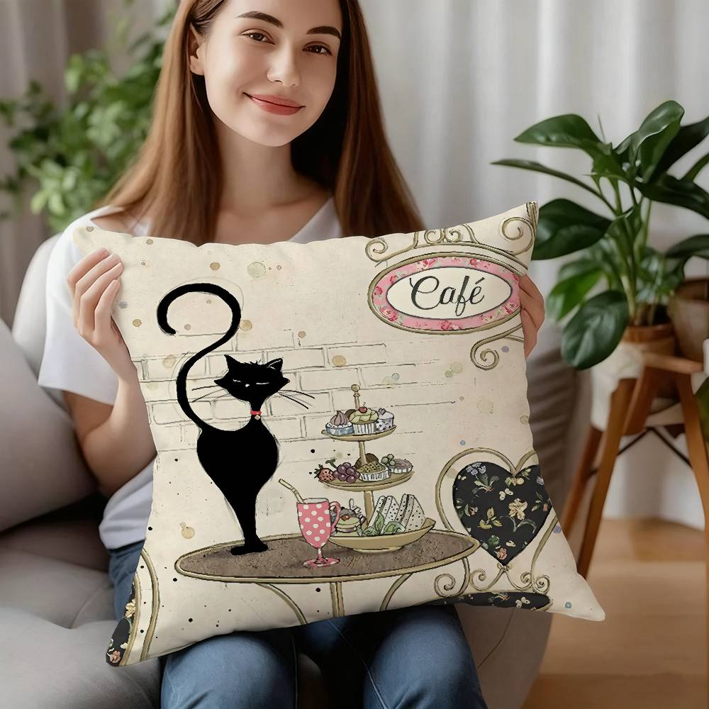 Cartoon Little Black Cat Cute Pillow Case Sofa Decorative Home Double-sided Print Plush Square Throw Pillow Covers Cushion Decor 12x12Inch
Cartoon Little Black Cat Cute Pillow Case Sofa Decorative Home Double-sided Print Plush Square Throw Pillow Covers Cushion Decor 12x12Inch