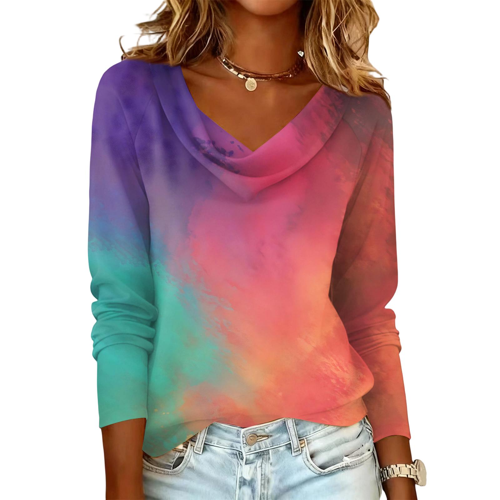 Ladies cross dyed printed casual fashion long sleeved pullover top M шафрановий
Ladies cross dyed printed casual fashion long sleeved pullover top M шафрановий