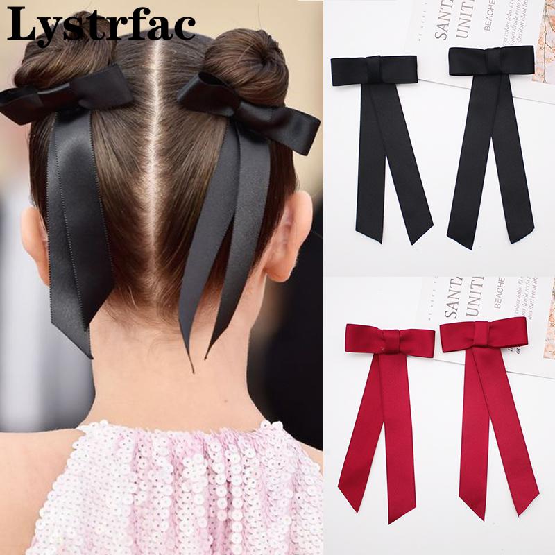 Lystrfac 2Pcs/Lot Long Ribbon Bow Hairpin for Women Fashion Cute Hair Clips Hair Ornament Hairgrips Headwear Hair Accessories
Lystrfac 2Pcs/Lot Long Ribbon Bow Hairpin for Women Fashion Cute Hair Clips Hair Ornament Hairgrips Headwear Hair Accessories