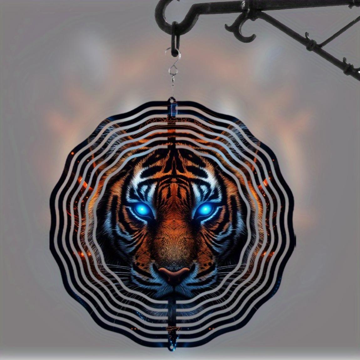 10 Inch Hanging Wind Spinner Fantasy Tiger Design with 360 Degree Hook Rotating Wind Chime for Spring Summer Garden Balcony Decor 01A
10 Inch Hanging Wind Spinner Fantasy Tiger Design with 360 Degree Hook Rotating Wind Chime for Spring Summer Garden Balcony Decor 01A
