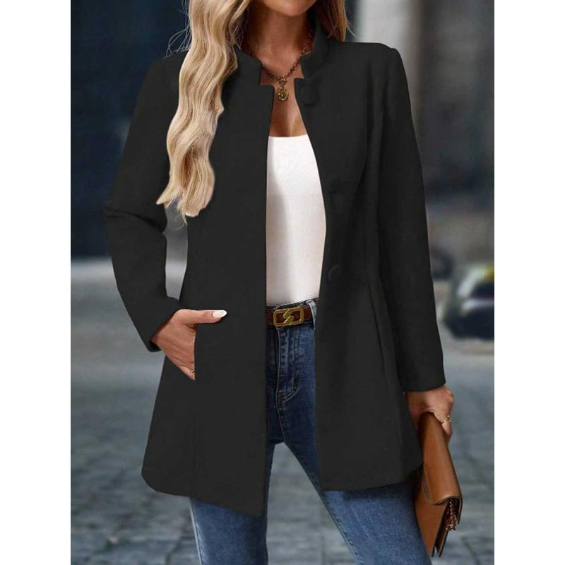 YYFS Женская мода Повседневная однотонная принтованная куртка и пальто с длинным рукавом и воротником-стойкой на осень-зиму XXL чёрный
YYFS Женская мода Повседневная однотонная принтованная куртка и пальто с длинным рукавом и воротником-стойкой на осень-зиму XXL чёрный