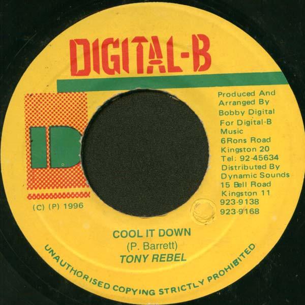 7-дюймовая пластинка TONY REBEL - Cool It Down NONE Digital-B 1996 Ямайка Регги, Ска и Даб Б/У
7-дюймовая пластинка TONY REBEL - Cool It Down NONE Digital-B 1996 Ямайка Регги, Ска и Даб Б/У
