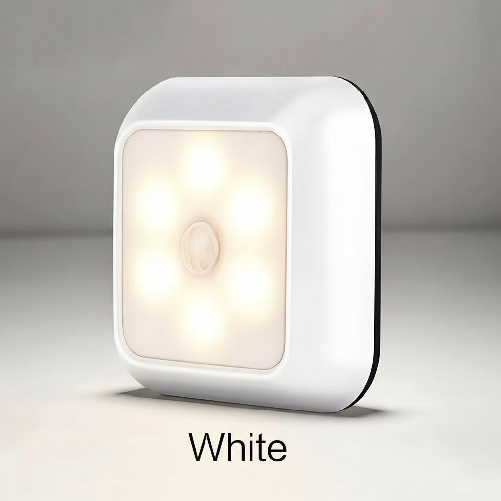Sensor Night Light LED Motion Activated for Wardrobe Bedside Toilet Staircase Bedroom Home Corridor Ambient Lighting Decor білий
Sensor Night Light LED Motion Activated for Wardrobe Bedside Toilet Staircase Bedroom Home Corridor Ambient Lighting Decor білий