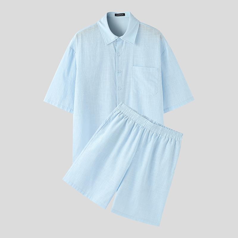 INCERUN Men Summer Sets Lapel Neck Buttons Up Shirts Short Pants Casual Two Piece Suit 2XL
INCERUN Men Summer Sets Lapel Neck Buttons Up Shirts Short Pants Casual Two Piece Suit 2XL
