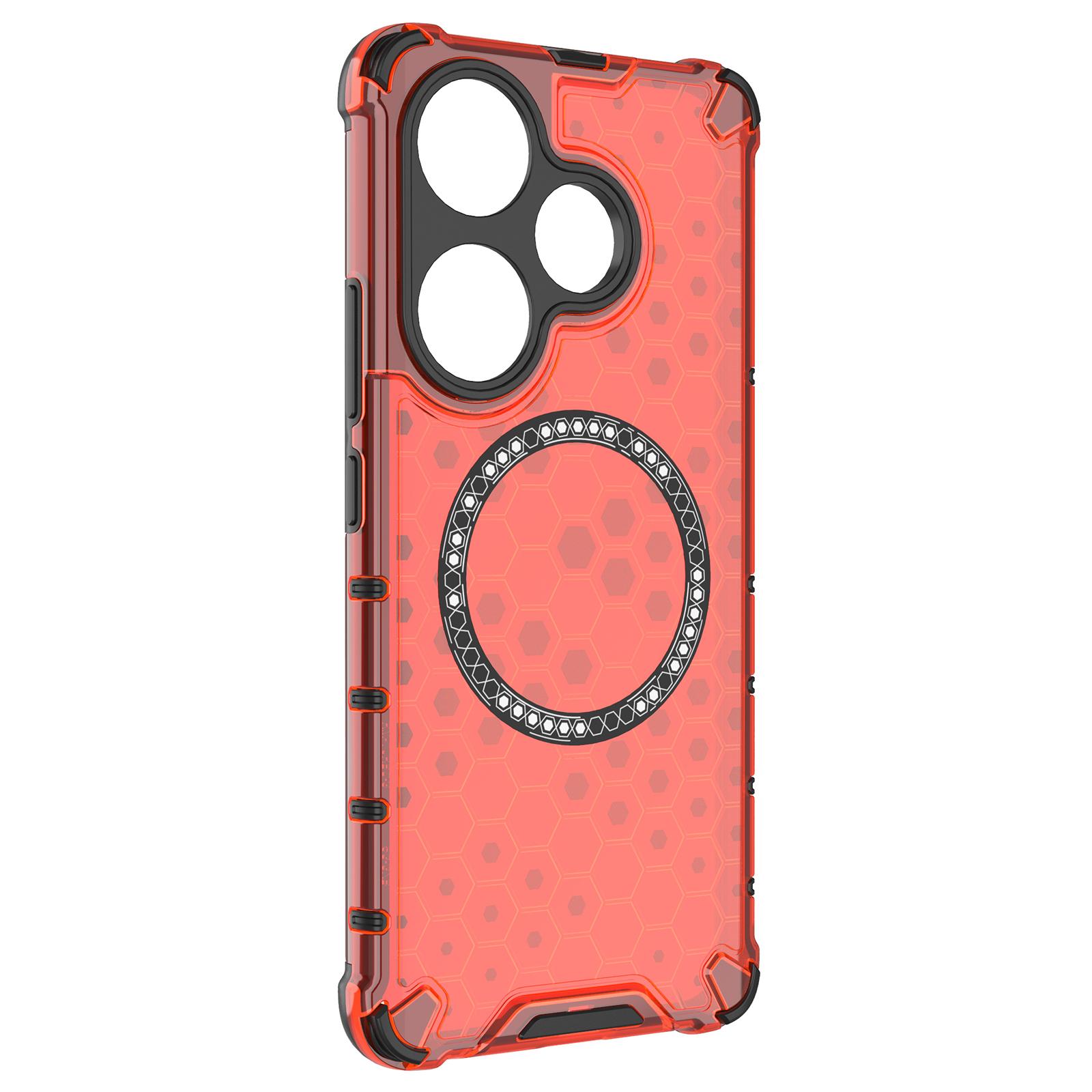 For Xiaomi Poco F6 5G/Redmi Turbo 3 5G Magnetic Case Honeycomb TPU+PC Cell Phone Cover Red
For Xiaomi Poco F6 5G/Redmi Turbo 3 5G Magnetic Case Honeycomb TPU+PC Cell Phone Cover Red