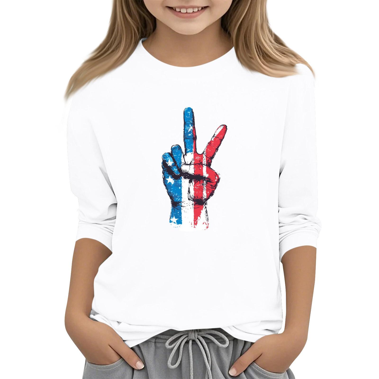Children s 3/4 Sleeve Independence Day Printed Round Neck Casual T-shirt 140 білий
Children s 3/4 Sleeve Independence Day Printed Round Neck Casual T-shirt 140 білий