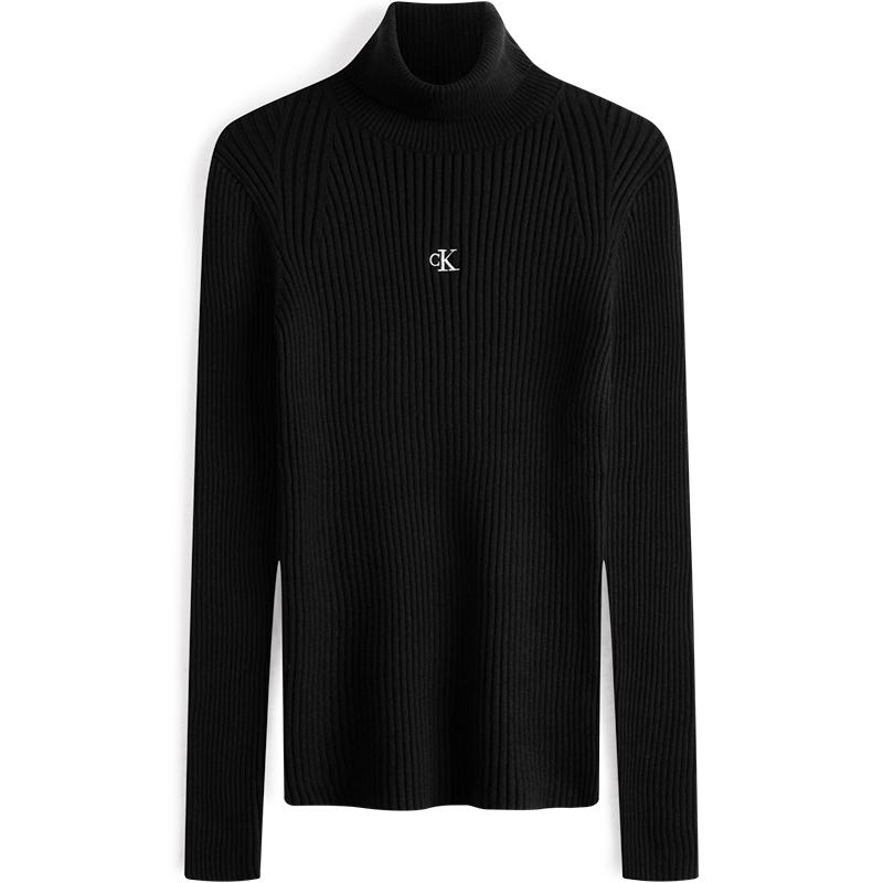Calvin Klein Autumn Winter Color Block Embroidered Letter High Neck Long Sleeve Knit Sweater Women sweater Space-Black J222849BEH S
Calvin Klein Autumn Winter Color Block Embroidered Letter High Neck Long Sleeve Knit Sweater Women sweater Space-Black J222849BEH S