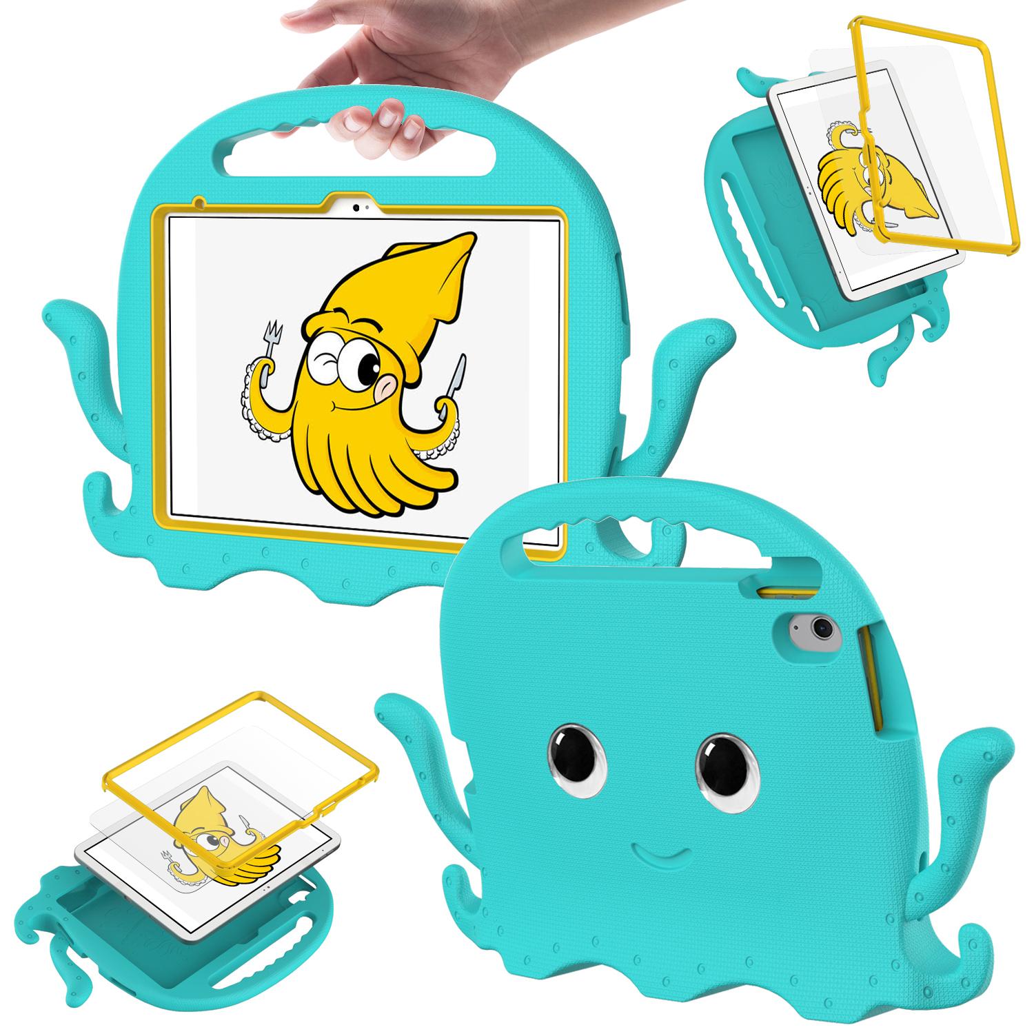 For iPad (2025)/10.9 (2022)/Air 11 (2025)/(2024) EVA Case Cartoon Octopus Hand Grip Tablet Cover with Shoulder Strap Blue
For iPad (2025)/10.9 (2022)/Air 11 (2025)/(2024) EVA Case Cartoon Octopus Hand Grip Tablet Cover with Shoulder Strap Blue