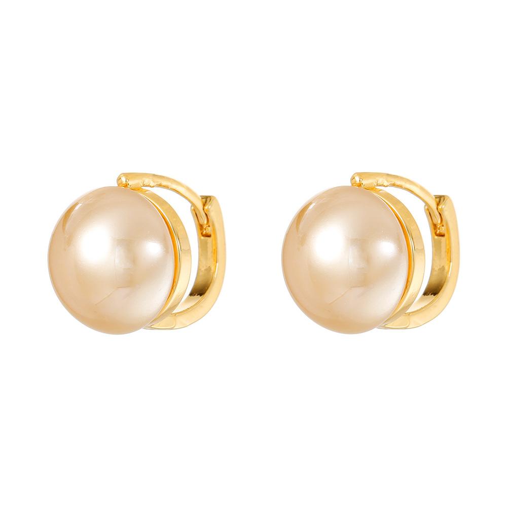 Douyin Champagne Simple Semi-Round Pearl Ear Buckle Fashionable Light Luxury High-End Earrings
Douyin Champagne Simple Semi-Round Pearl Ear Buckle Fashionable Light Luxury High-End Earrings