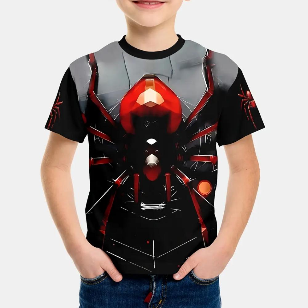 Kids Boy Clothes Spider 3D Pattern Summer Crew Neck Short Sleeves Outdoor Streetwear Fashions Sporting Style T-Shirts for Boys 160
Kids Boy Clothes Spider 3D Pattern Summer Crew Neck Short Sleeves Outdoor Streetwear Fashions Sporting Style T-Shirts for Boys 160