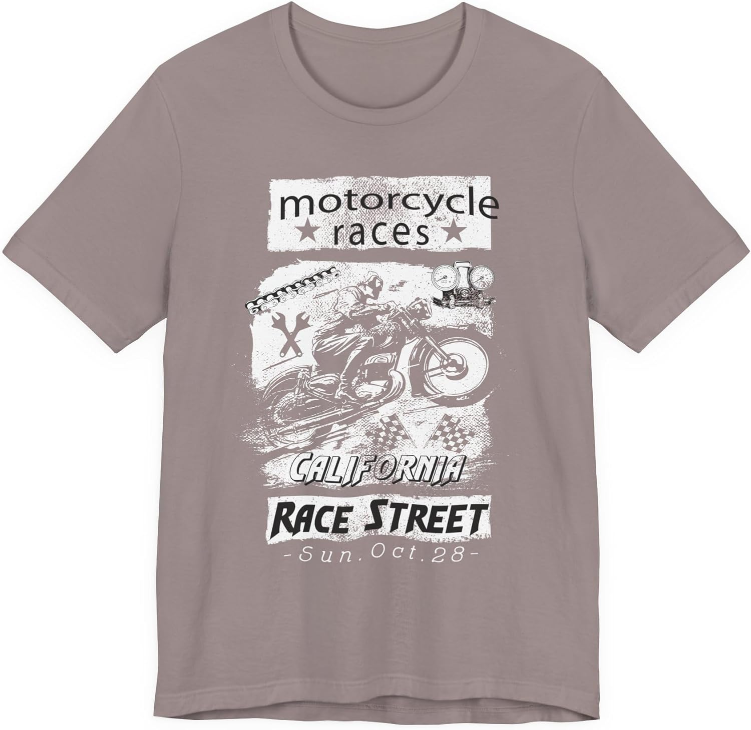 Motorcycle Races Graphic tee Race Street California Vintage Motorcycle T-Shirt A-4 5XL різнокольоровий
Motorcycle Races Graphic tee Race Street California Vintage Motorcycle T-Shirt A-4 5XL різнокольоровий