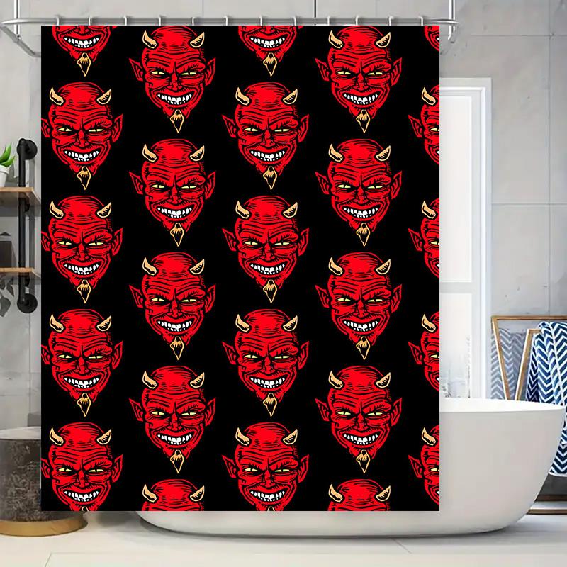Devil Red Shower Curtain Waterproof Bathroom Decoration with 12 Panels for Home Decor Modern, Stylish, Unique Customizable Desig 90x180cm
Devil Red Shower Curtain Waterproof Bathroom Decoration with 12 Panels for Home Decor Modern, Stylish, Unique Customizable Desig 90x180cm