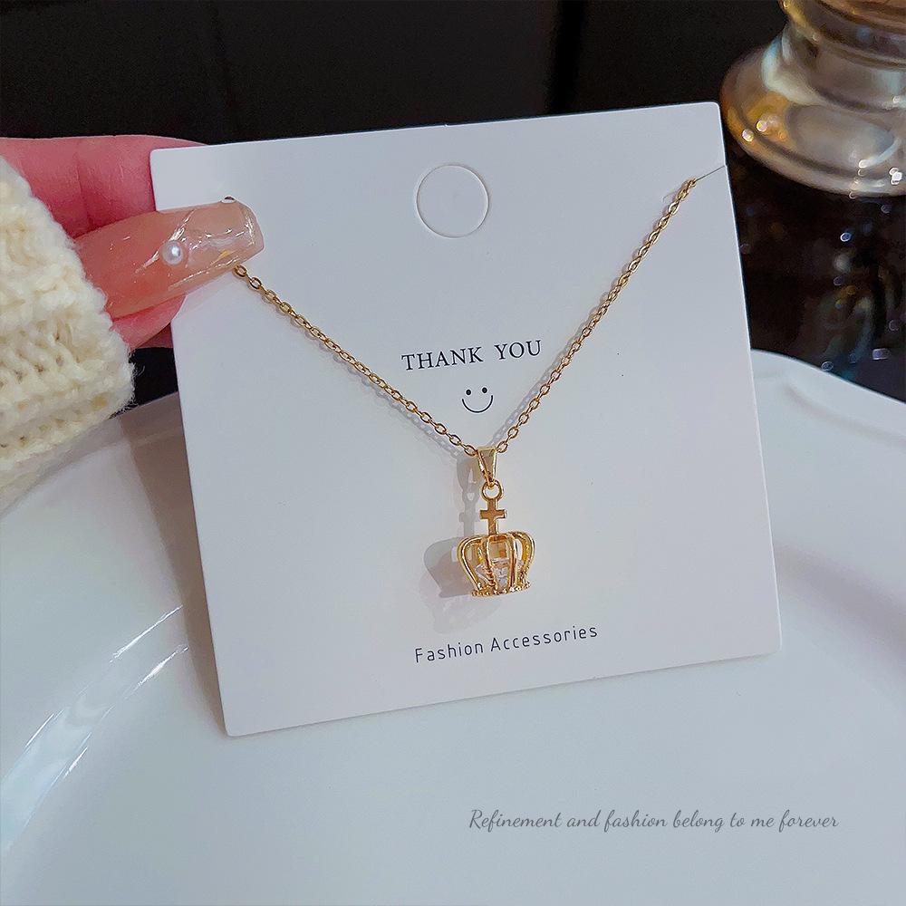 Korean Dongdaemun Titanium Steel Necklace: Women s Light Luxury Style with Micro-Inlaid Zircon Clavicle Chain
Korean Dongdaemun Titanium Steel Necklace: Women s Light Luxury Style with Micro-Inlaid Zircon Clavicle Chain