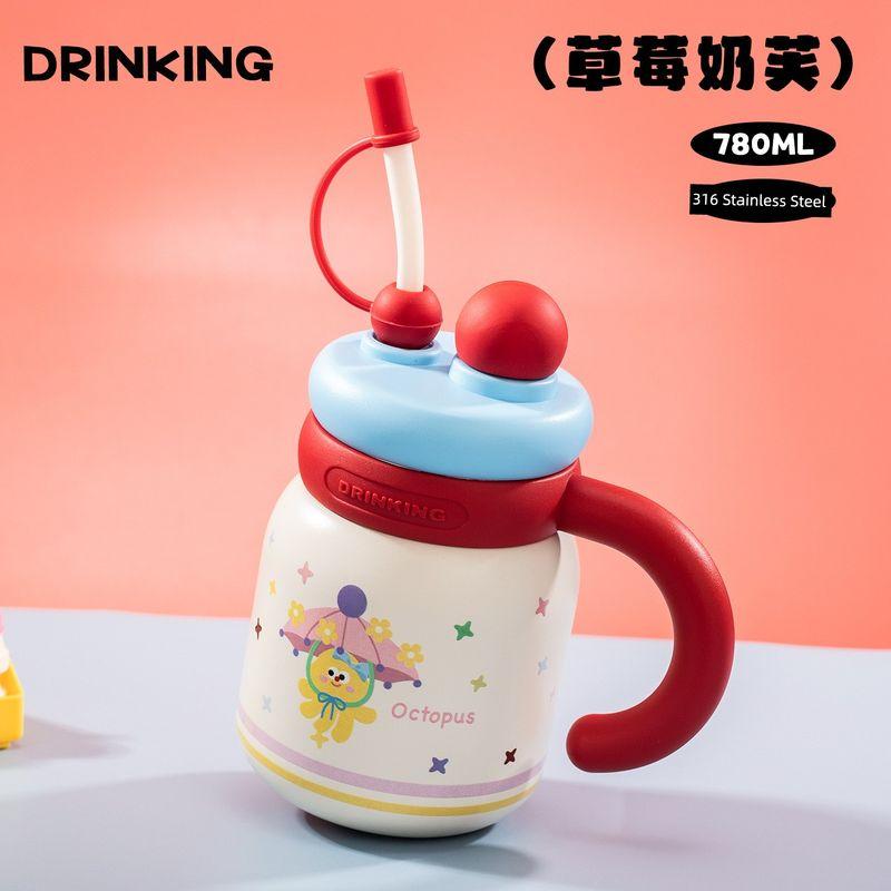 Large-Capacity Thermos Cup with Ceramic Inner Liner, High-Value Aesthetic Water Bottle with Straw for Women, Cute Desktop Office Mug Fruit Straw Cup - Red 780ml Single Cup Color Box
Large-Capacity Thermos Cup with Ceramic Inner Liner, High-Value Aesthetic Water Bottle with Straw for Women, Cute Desktop Office Mug Fruit Straw Cup - Red 780ml Single Cup Color Box