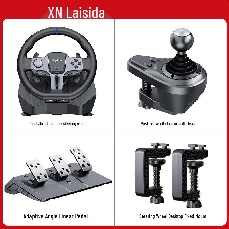 7PXN V9 Gen2 Racing Wheel for PC, PS4, Switch
7PXN V9 Gen2 Racing Wheel for PC, PS4, Switch