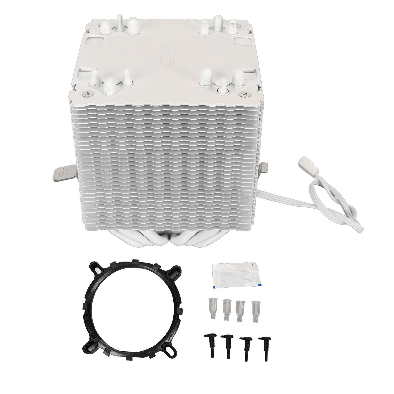 CPU Air Cooler 3.5in Dual Tower 6 Heat Pipes 3pin 12VDC 48CFM 22dB CPU Cooling Fan for Intel 775
CPU Air Cooler 3.5in Dual Tower 6 Heat Pipes 3pin 12VDC 48CFM 22dB CPU Cooling Fan for Intel 775