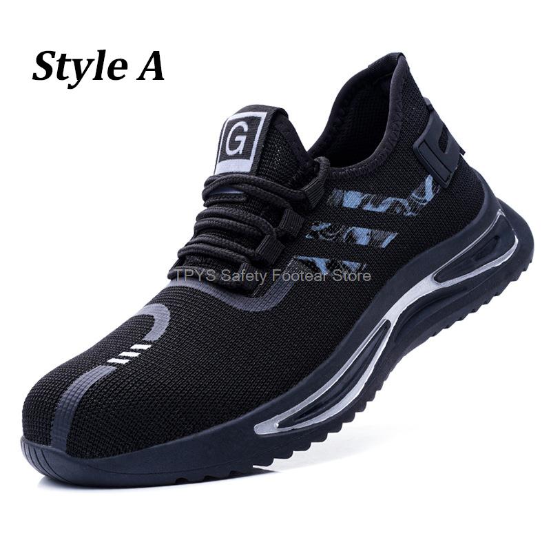 Модная мужская защитная обувь, изоляционные рабочие ботинки 6 кВ, электрические рабочие ботинки, модная рабочая обувь со стальным носком и защитой от проколов, мужские защитные ботинки 2024 36 серый