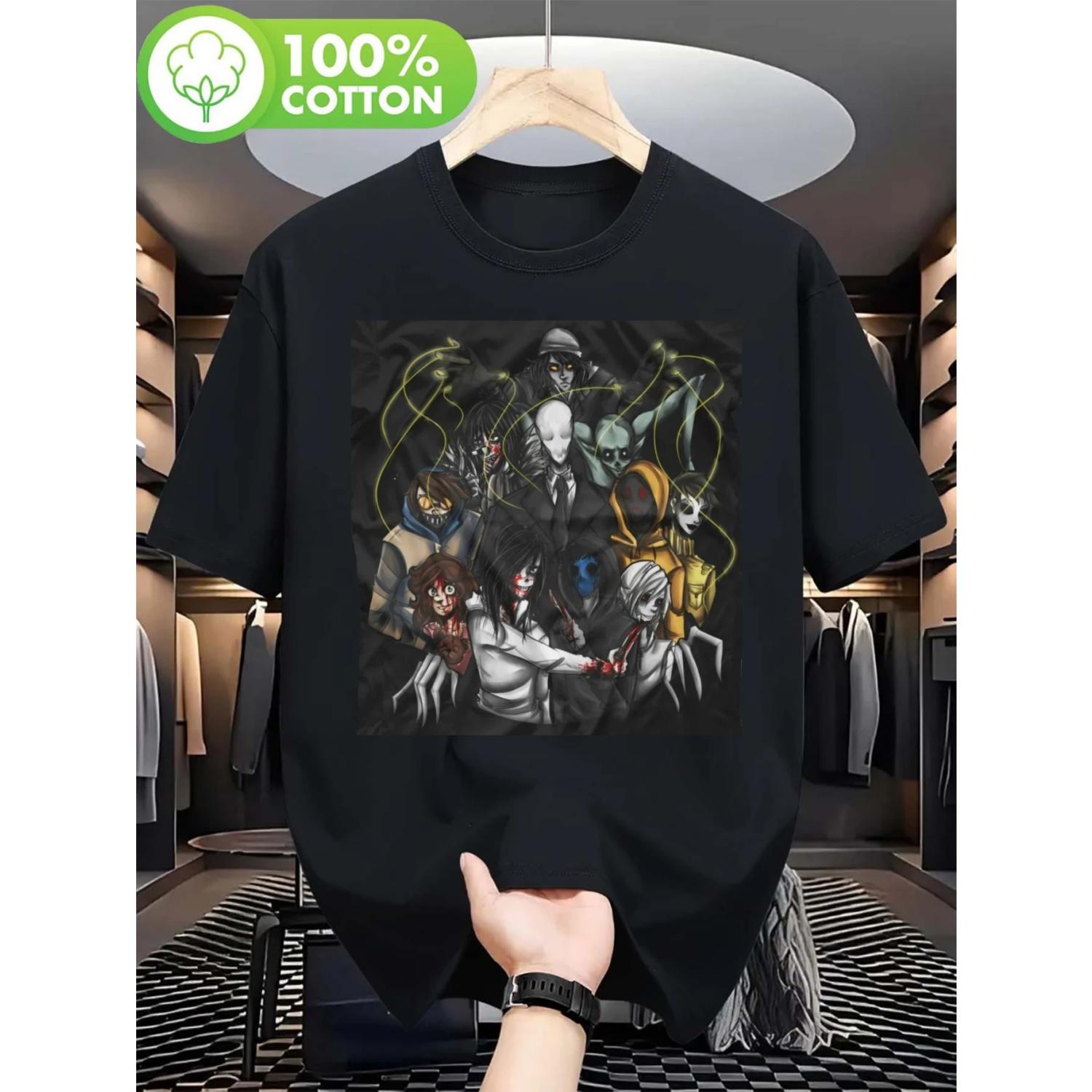 Men s Terrifying Halloween T-shirt Pure Cotton Casual Shirt with Weird Character Pattern Regular Version Comfortable All Seasons XXXXXL чорний
Men s Terrifying Halloween T-shirt Pure Cotton Casual Shirt with Weird Character Pattern Regular Version Comfortable All Seasons XXXXXL чорний