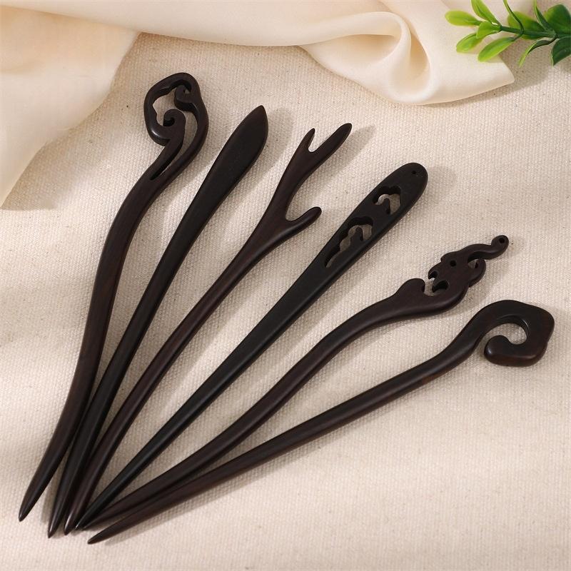 1PC Ancient Style, Black Sandalwood, Hairpin, Wooden Hairpin, Wood, Coiled Hair, Hanfu, Accessory, Simple, Cheongsam, Jewelry,
1PC Ancient Style, Black Sandalwood, Hairpin, Wooden Hairpin, Wood, Coiled Hair, Hanfu, Accessory, Simple, Cheongsam, Jewelry,