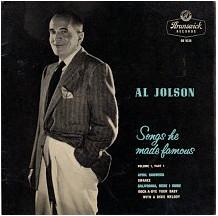 7inch Record AL JOLSON Songs He Made Famous Vol.1 Part 1 OE9336 Brunswick 1957 UK Jazz Used
7inch Record AL JOLSON Songs He Made Famous Vol.1 Part 1 OE9336 Brunswick 1957 UK Jazz Used