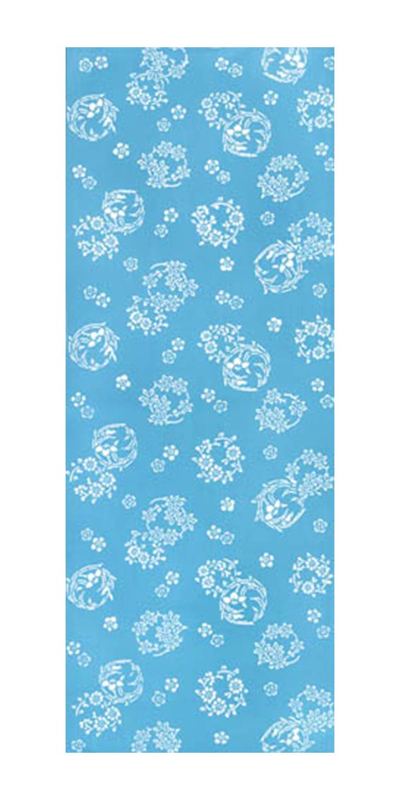 Tenugui made in with a flower pattern Niwa-zome (hand towel) - Chu-dyed, 100% cotton, Japan, синий
Tenugui made in with a flower pattern Niwa-zome (hand towel) - Chu-dyed, 100% cotton, Japan, синий