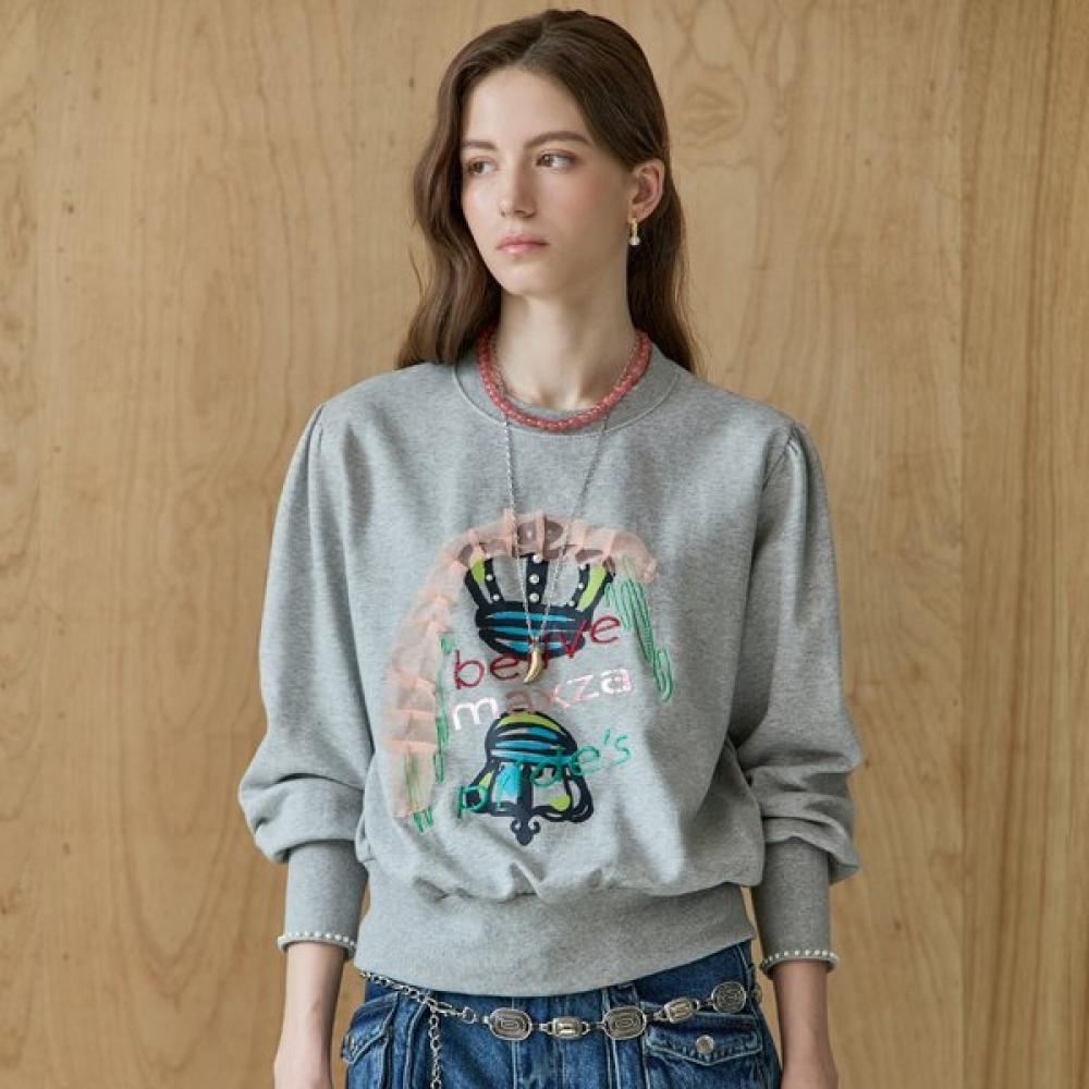 Maxza Crown Applique Embroidered Sweatshirt Ze03qt601na Ivory/FREE
Maxza Crown Applique Embroidered Sweatshirt Ze03qt601na Ivory/FREE