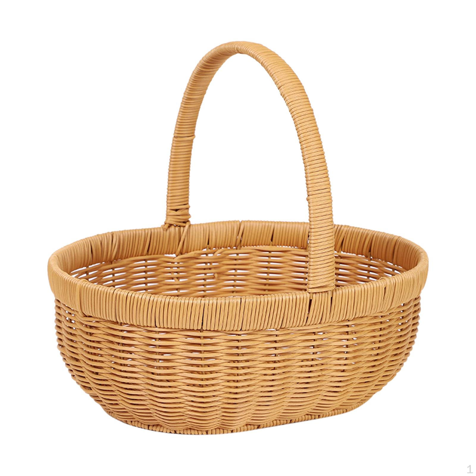 Hand Woven Basket with Handle Shopping Flower PP Material Rattan Stylish Lightweight Size L
Hand Woven Basket with Handle Shopping Flower PP Material Rattan Stylish Lightweight Size L