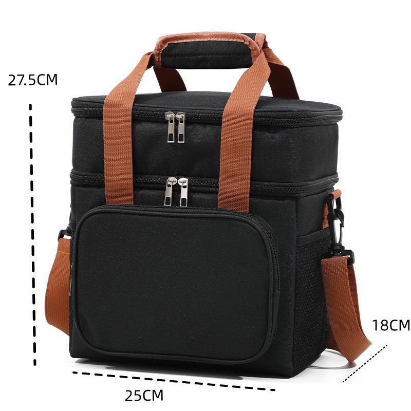 Double-Layer Large Capacity Crossbody Insulated Lunch Bag with Thickened Aluminum Foil
Double-Layer Large Capacity Crossbody Insulated Lunch Bag with Thickened Aluminum Foil